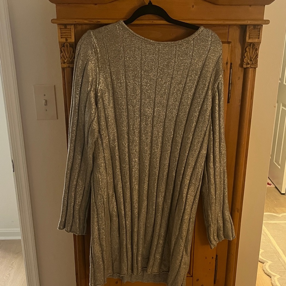 4th + Reckless Knit Silver Mini Dress